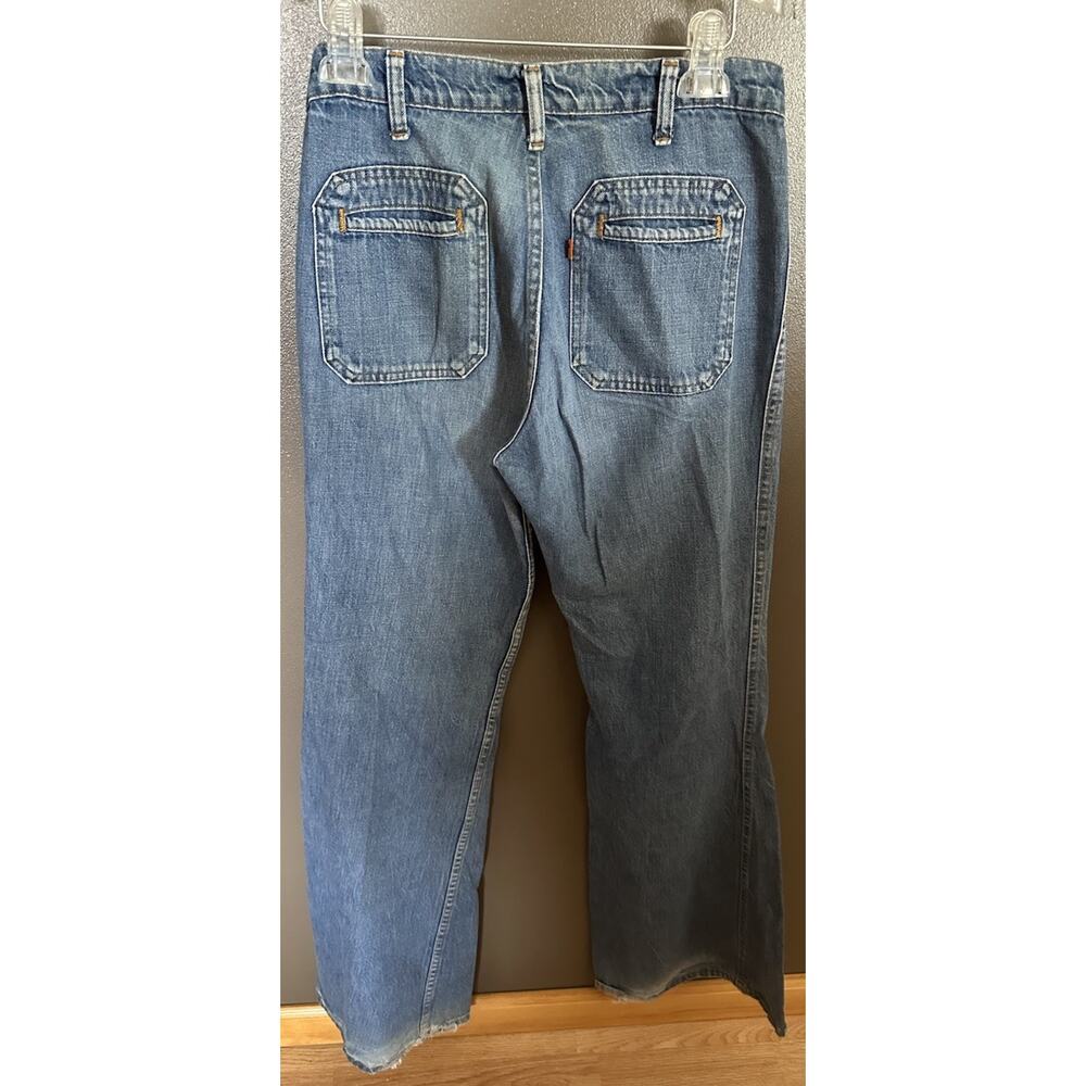 1970s Levi’s Boot Cut Flare Size 33x36 Orange Tab